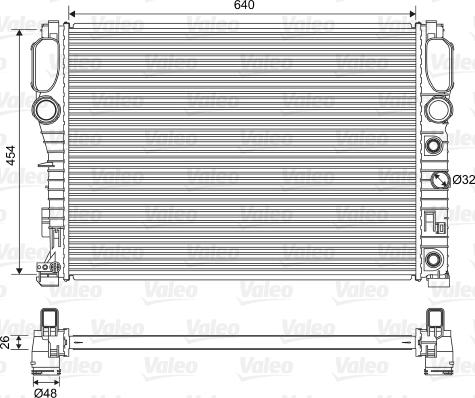 Valeo 701575 - Радиатор, охлаждение двигателя autospares.lv