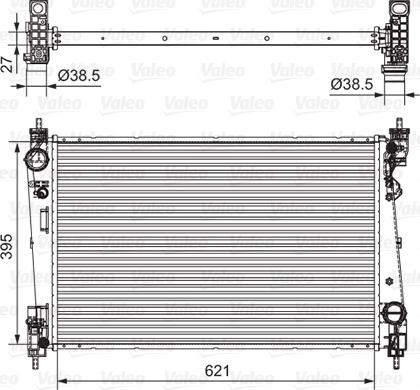 Valeo 701655 - Радиатор, охлаждение двигателя autospares.lv