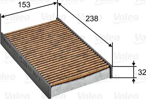 Valeo 701025 - Фильтр воздуха в салоне autospares.lv