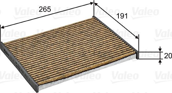 Valeo 701028 - Фильтр воздуха в салоне autospares.lv