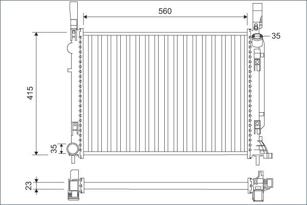 Valeo 701157 - Радиатор, охлаждение двигателя autospares.lv