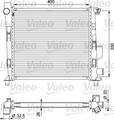 Valeo 701724 - Радиатор, охлаждение двигателя autospares.lv