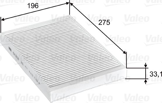 Valeo 715597 - Фильтр воздуха в салоне autospares.lv