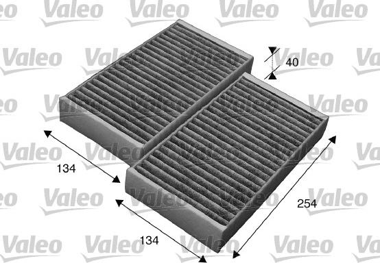 Valeo 715544 - Фильтр воздуха в салоне autospares.lv