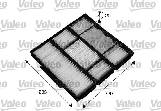 Valeo 715565 - Фильтр воздуха в салоне autospares.lv