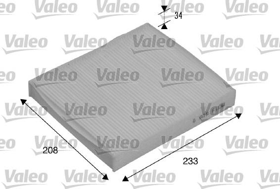 Valeo 715510 - Фильтр воздуха в салоне autospares.lv