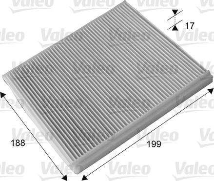 Valeo 715698 - Фильтр воздуха в салоне autospares.lv