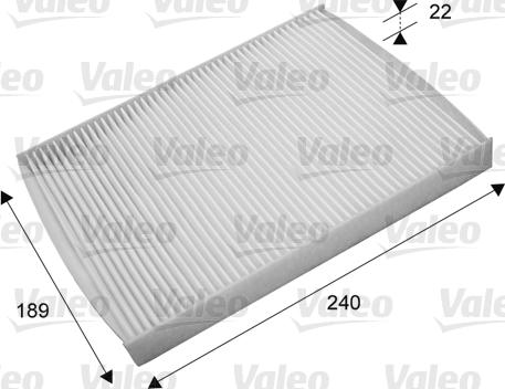 Valeo 715660 - Фильтр воздуха в салоне autospares.lv