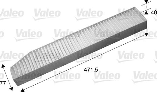 Valeo 715670 - Фильтр воздуха в салоне autospares.lv