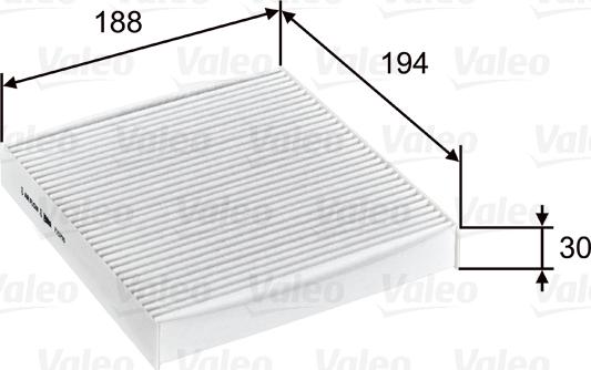 Valeo 715755 - Фильтр воздуха в салоне autospares.lv