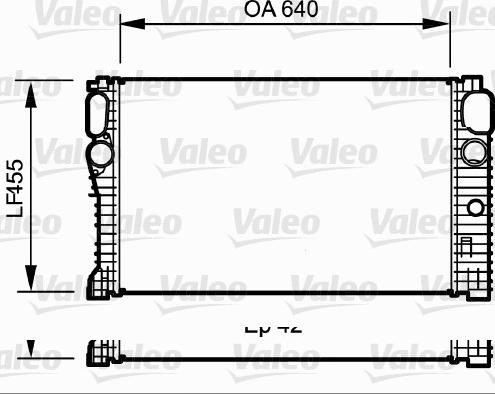 Valeo 734943 - Радиатор, охлаждение двигателя autospares.lv