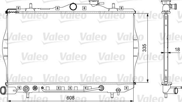 Valeo 734956 - Радиатор, охлаждение двигателя autospares.lv