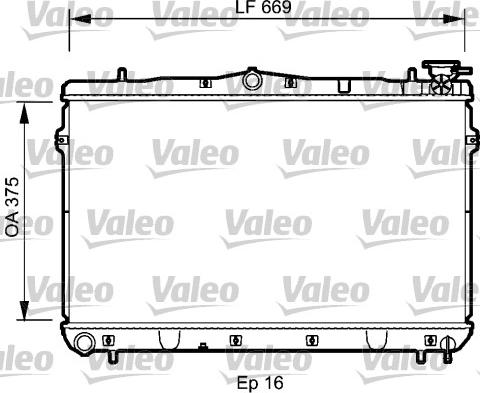 Valeo 734950 - Радиатор, охлаждение двигателя autospares.lv