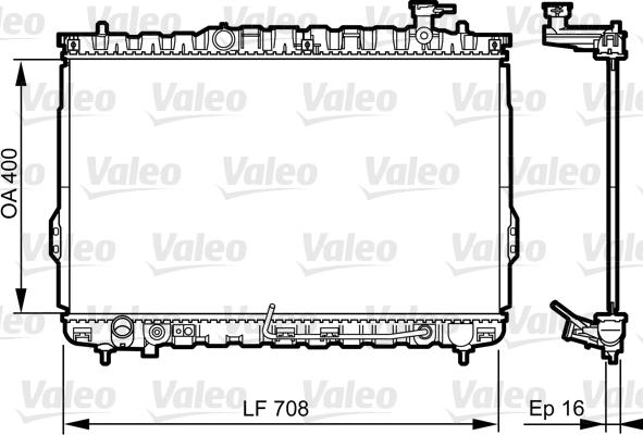 Valeo 734909 - Радиатор, охлаждение двигателя autospares.lv