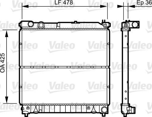 Valeo 734919 - Радиатор, охлаждение двигателя autospares.lv