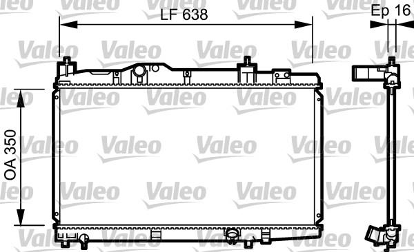 Valeo 734916 - Радиатор, охлаждение двигателя autospares.lv