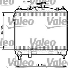 Valeo 734912 - Радиатор, охлаждение двигателя autospares.lv