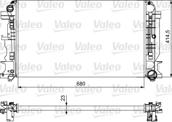 Valeo 734926 - Радиатор, охлаждение двигателя autospares.lv