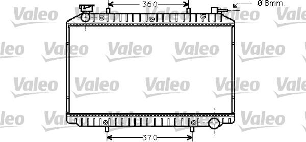 Valeo 734446 - Радиатор, охлаждение двигателя autospares.lv