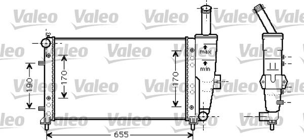 Valeo 734459 - Радиатор, охлаждение двигателя autospares.lv