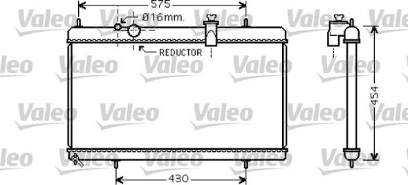 Valeo 734452 - Радиатор, охлаждение двигателя autospares.lv