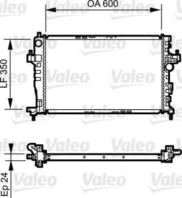 Valeo 734464 - Радиатор, охлаждение двигателя autospares.lv