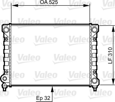 Valeo 734415 - Радиатор, охлаждение двигателя autospares.lv