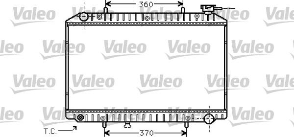 Valeo 734426 - Радиатор, охлаждение двигателя autospares.lv