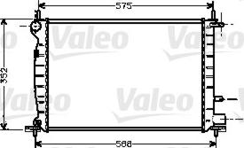 Valeo 734543 - Радиатор, охлаждение двигателя autospares.lv