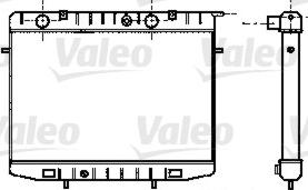 Valeo 734500 - Радиатор, охлаждение двигателя autospares.lv