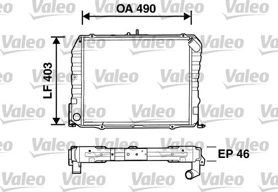 Valeo 734535 - Радиатор, охлаждение двигателя autospares.lv