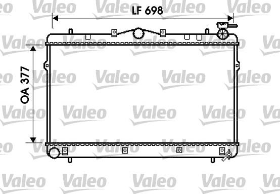 Valeo 734658 - Радиатор, охлаждение двигателя autospares.lv