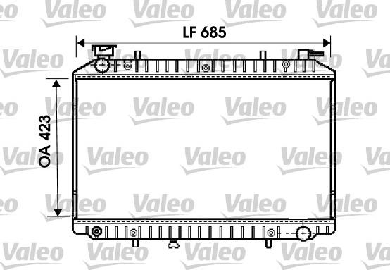 Valeo 734671 - Радиатор, охлаждение двигателя autospares.lv