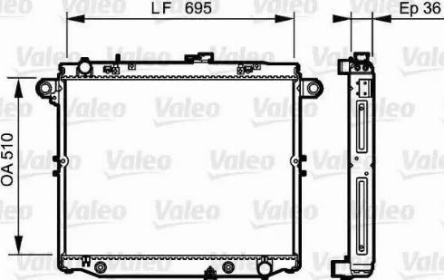 KOYORAD PL011042R - Радиатор, охлаждение двигателя autospares.lv