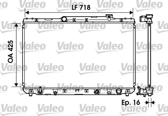 Valeo 734193 - Радиатор, охлаждение двигателя autospares.lv