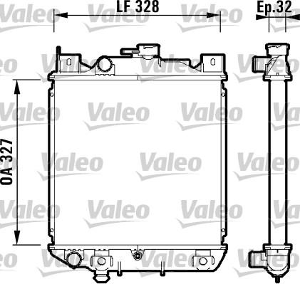 Valeo 734159 - Радиатор, охлаждение двигателя autospares.lv