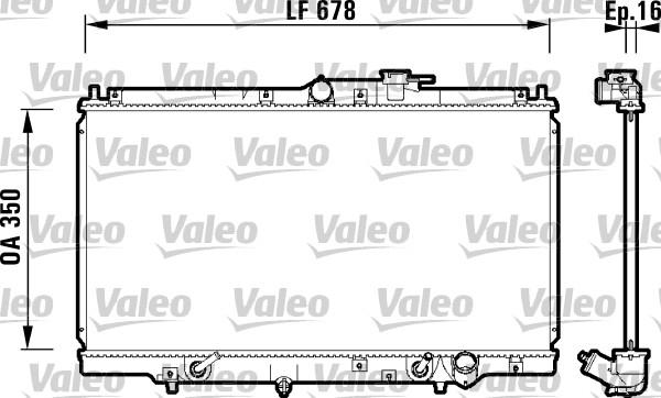 Valeo 734109 - Радиатор, охлаждение двигателя autospares.lv