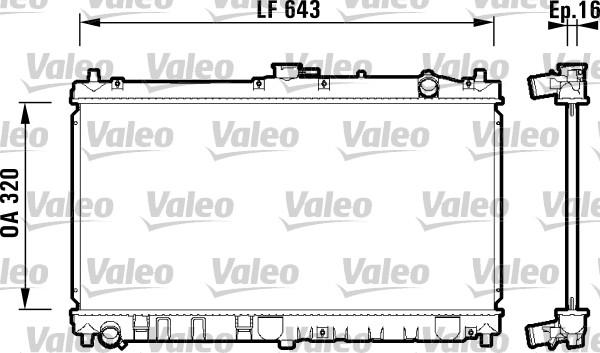 Valeo 734119 - Радиатор, охлаждение двигателя autospares.lv