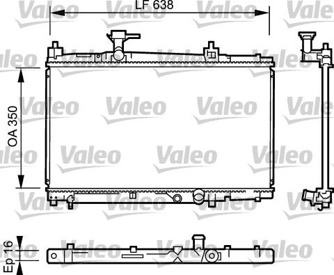 Valeo 734842 - Радиатор, охлаждение двигателя autospares.lv