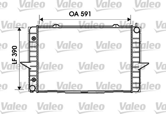 Valeo 734856 - Радиатор, охлаждение двигателя autospares.lv