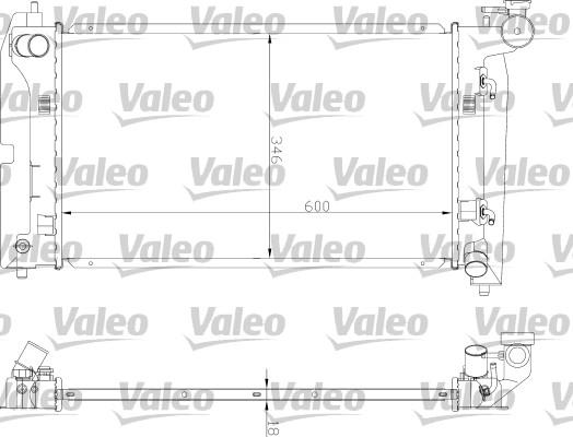 Valeo 734851 - Радиатор, охлаждение двигателя autospares.lv