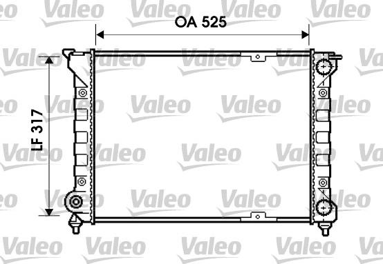 Valeo 734853 - Радиатор, охлаждение двигателя autospares.lv