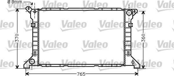 Valeo 734862 - Радиатор, охлаждение двигателя autospares.lv