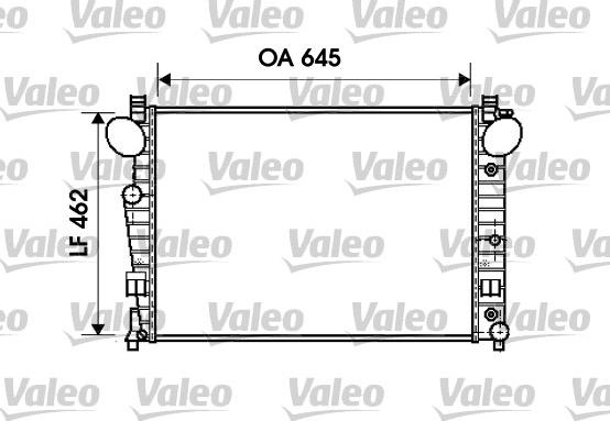 Valeo 734801 - Радиатор, охлаждение двигателя autospares.lv