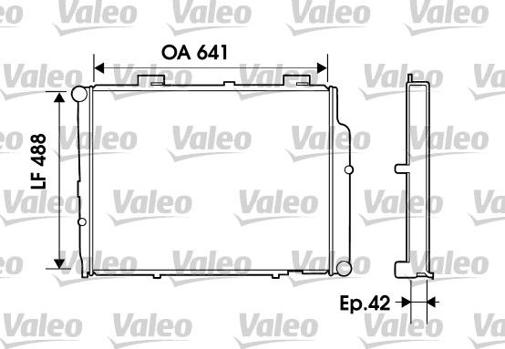 Valeo 734803 - Радиатор, охлаждение двигателя autospares.lv