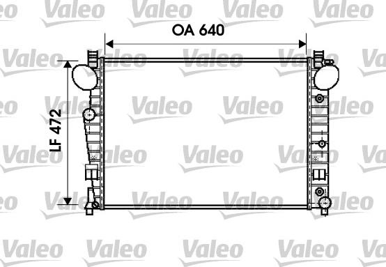 Valeo 734802 - Радиатор, охлаждение двигателя autospares.lv