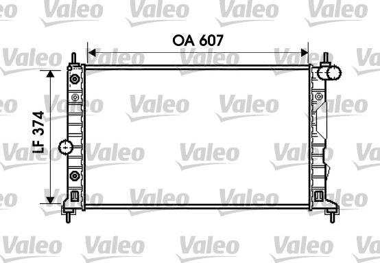 Valeo 734831 - Радиатор, охлаждение двигателя autospares.lv