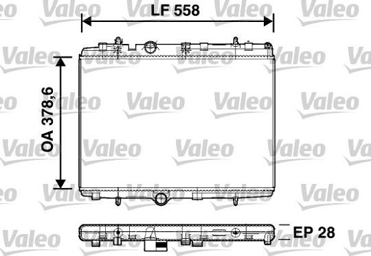 Valeo 734398 - Радиатор, охлаждение двигателя autospares.lv