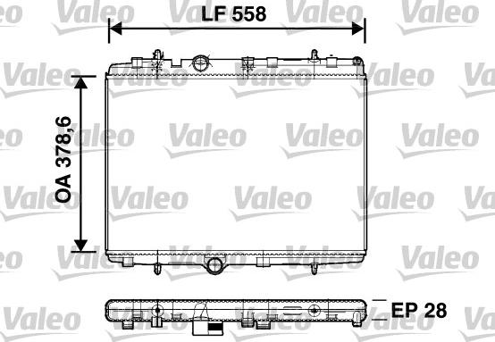 Valeo 734398 - Радиатор, охлаждение двигателя autospares.lv