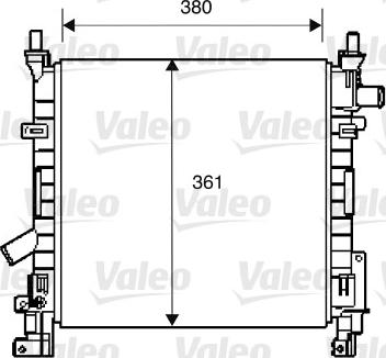 Valeo 734392 - Радиатор, охлаждение двигателя autospares.lv